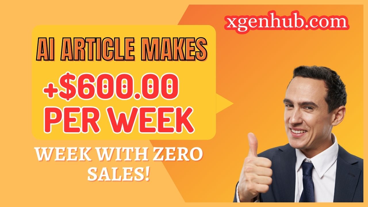 *EASY* This AI Article Makes +$600.00 Per Week With ZERO Sales