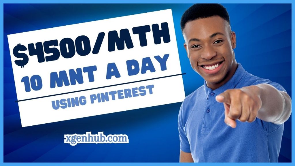 $4500/Month Using Pinterest 10 Minutes A Day HURRY UP!
