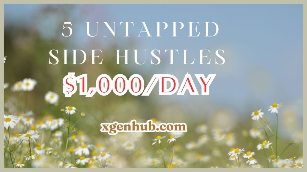 5 Untapped Side Hustles For 2023 ($1,000/DAY)
