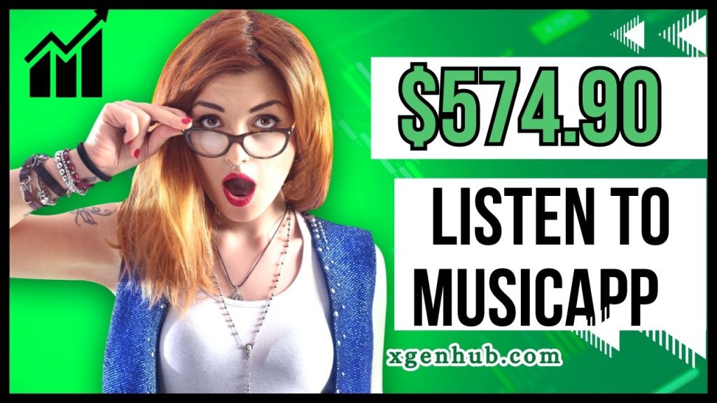 $574.90 A Day While You Listen to MusicApp PAYS You $1 Every Second On PASSIVE