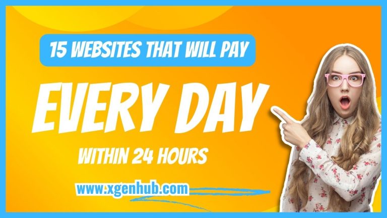 15 Websites That Will Pay You EVERY DAY Within 24 Hours (Easy Work At Home Jobs)