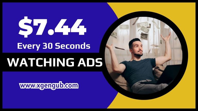Earn $7.44 Every 30 Seconds WATCHING ADS (Make Money Online)