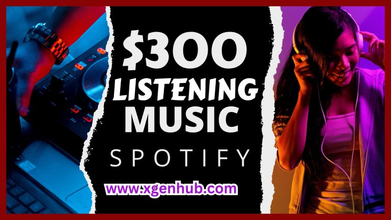 Earn $300 Per Day Listening To Music On SPOTIFY FREE