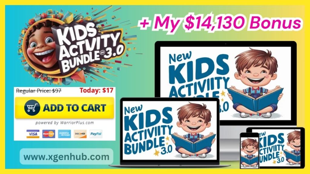 Kids Activity Bundle 3.0 w/ Unrestricted PLR REVIEW