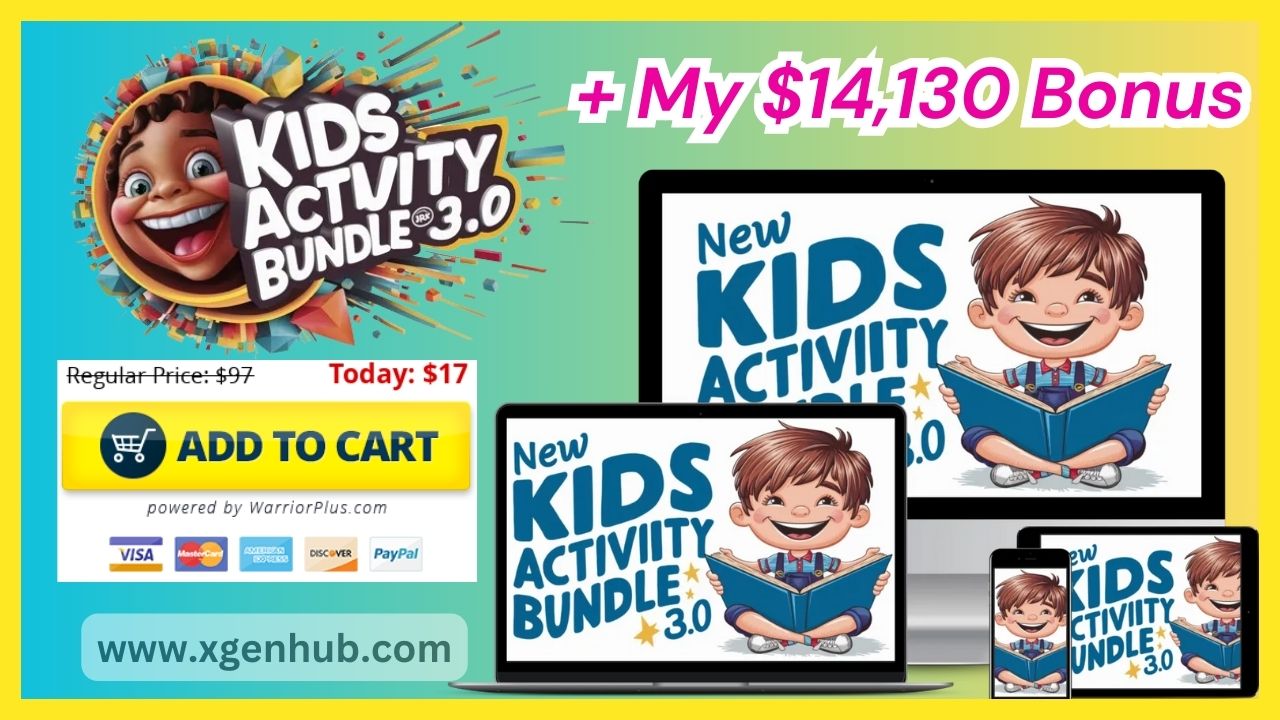 Kids Activity Bundle 3.0 w/ Unrestricted PLR REVIEW